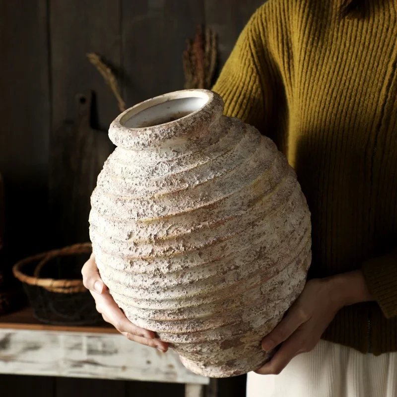 Retro Rough Pottery Vase - Image 3