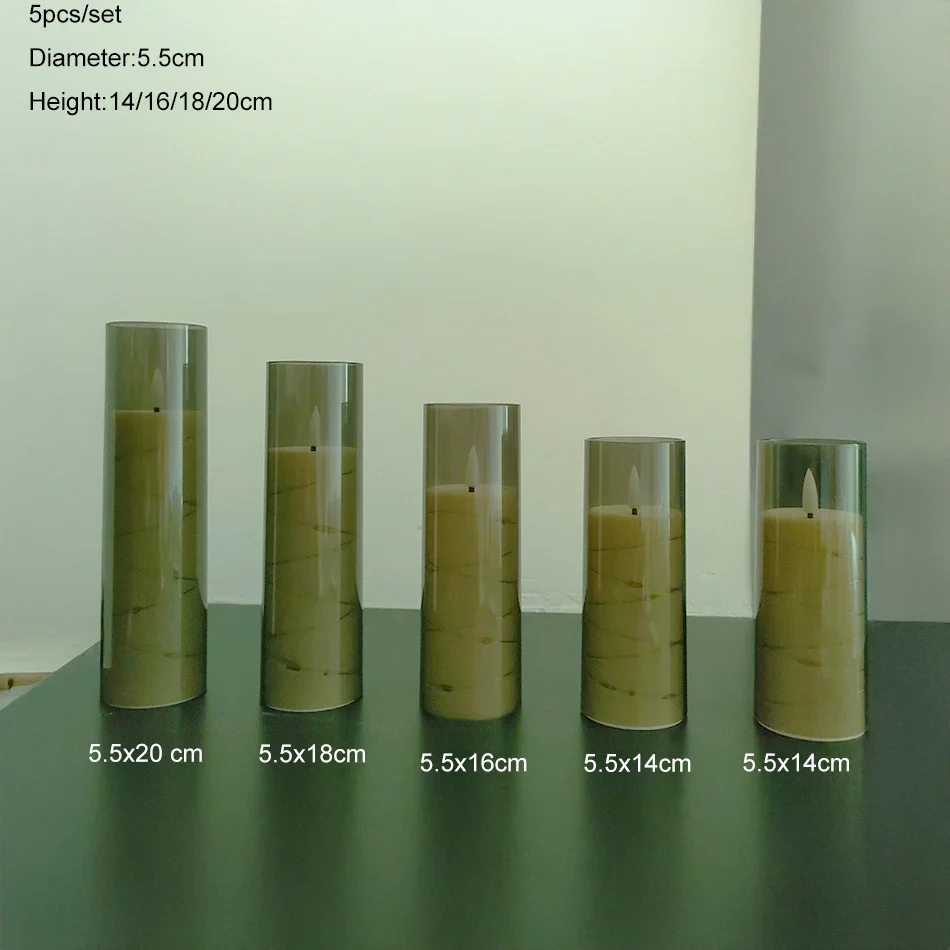 LED Pillar Candles with Remote - Image 6