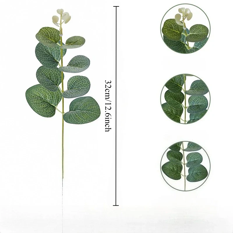 Silk Eucalyptus Leaf Set - Image 6