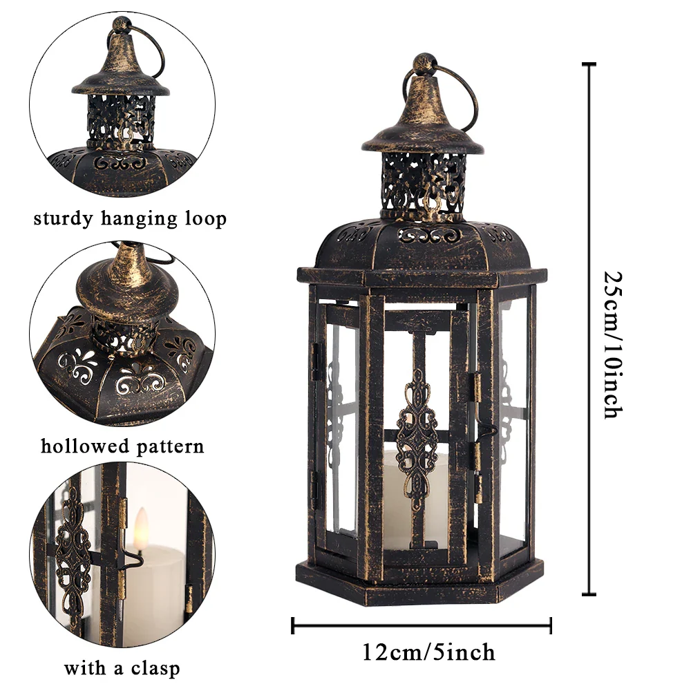 Vintage Nordic Candle Lantern - Image 3