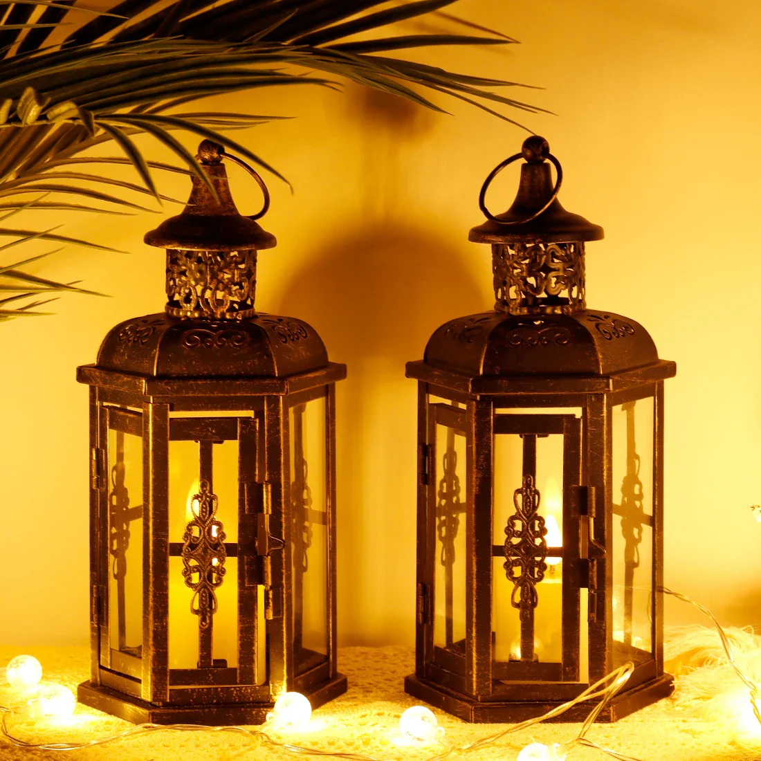 Vintage Nordic Candle Lantern - Image 4