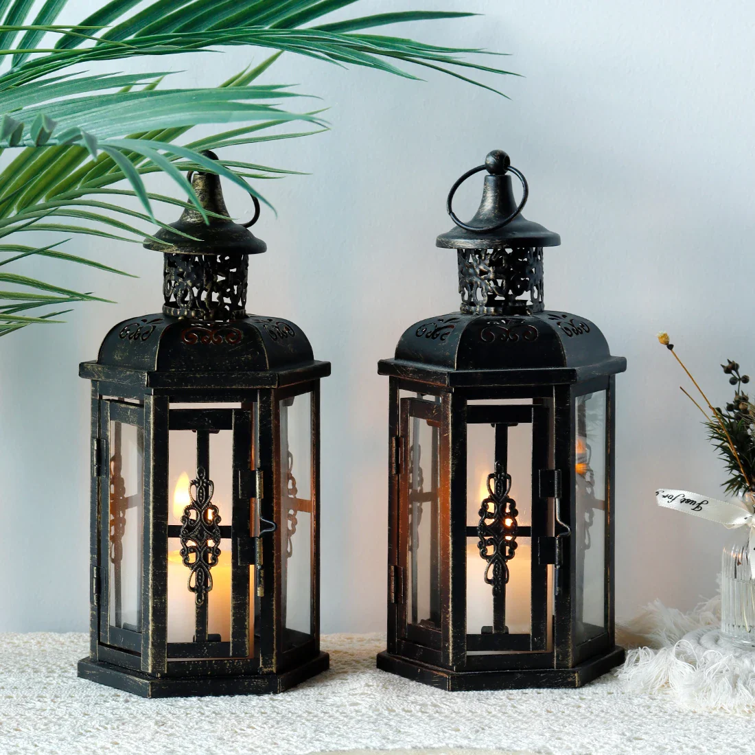 Vintage Nordic Candle Lantern - Image 5