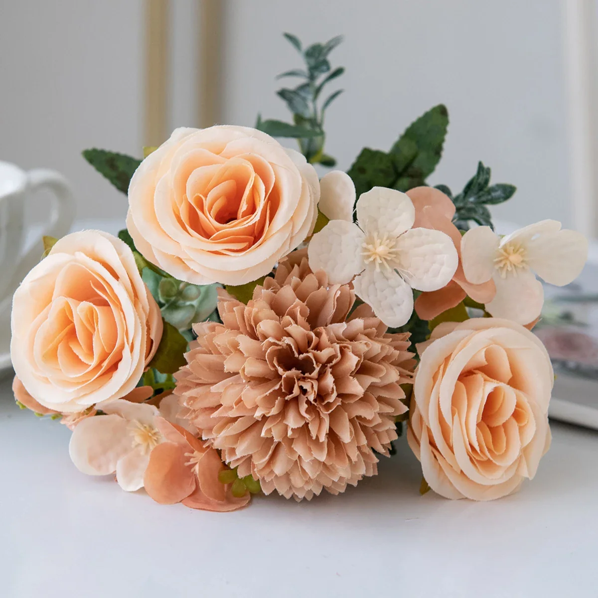 Vintage Silk Rose & Peony Bouquets - Image 12