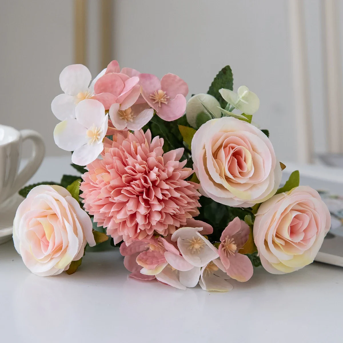 Vintage Silk Rose & Peony Bouquets - Image 13