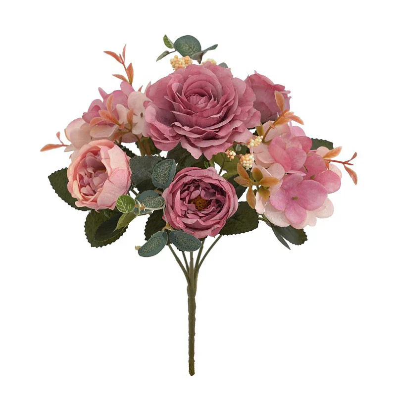 Vintage Silk Rose & Peony Bouquets - Image 16