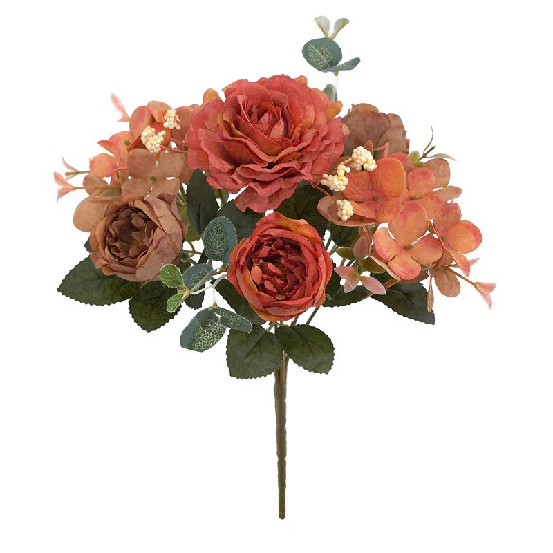 Vintage Silk Rose & Peony Bouquets - Image 18