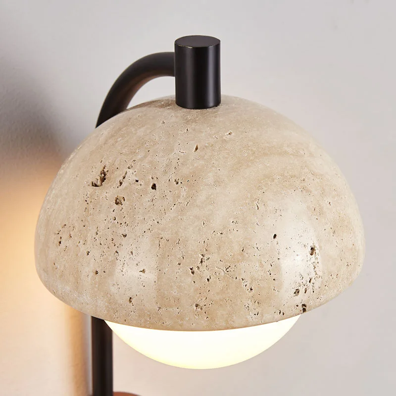 Wabi-Sabi Stone Wall Lamp - Image 4