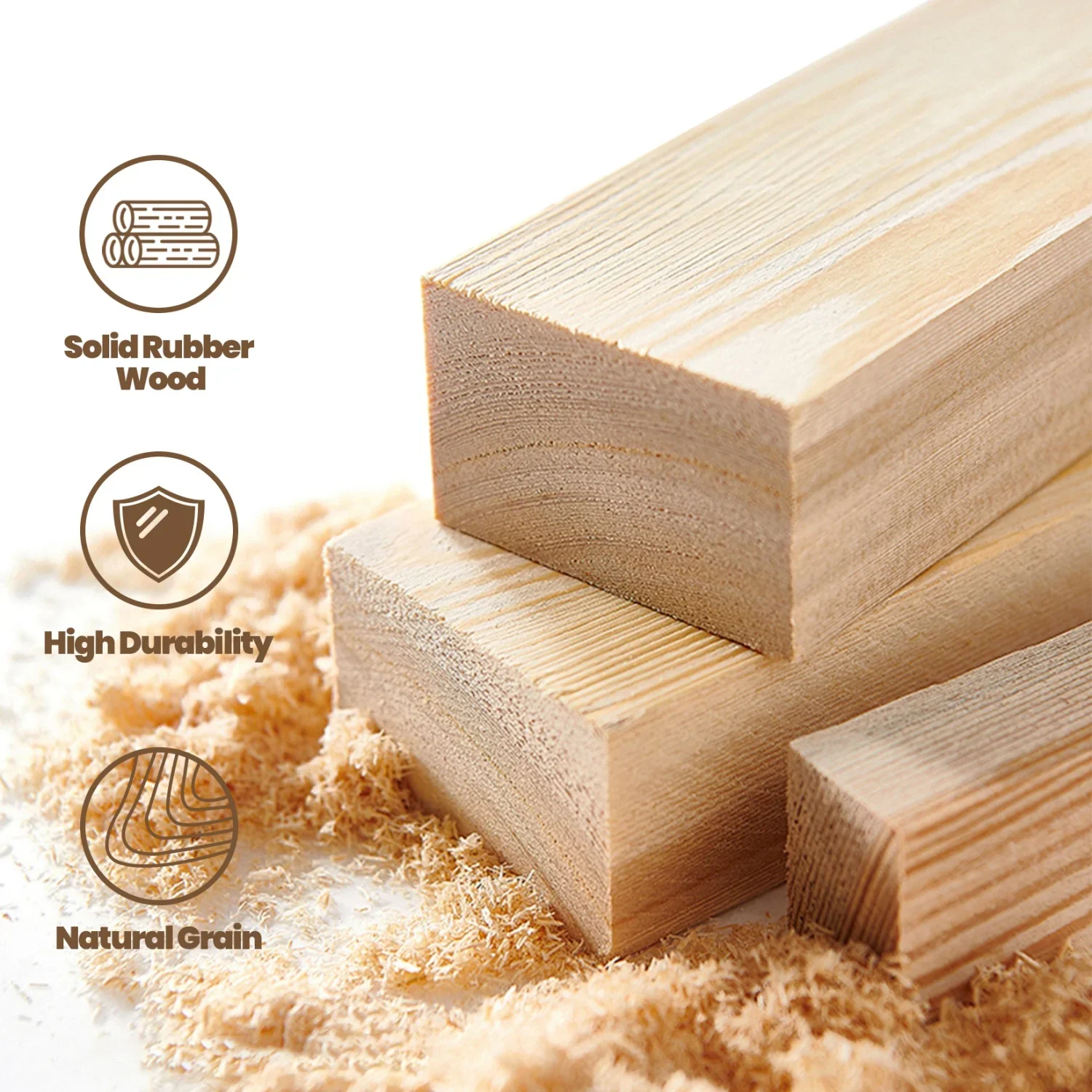 Walnut Wood & Iron Mirror - Image 4